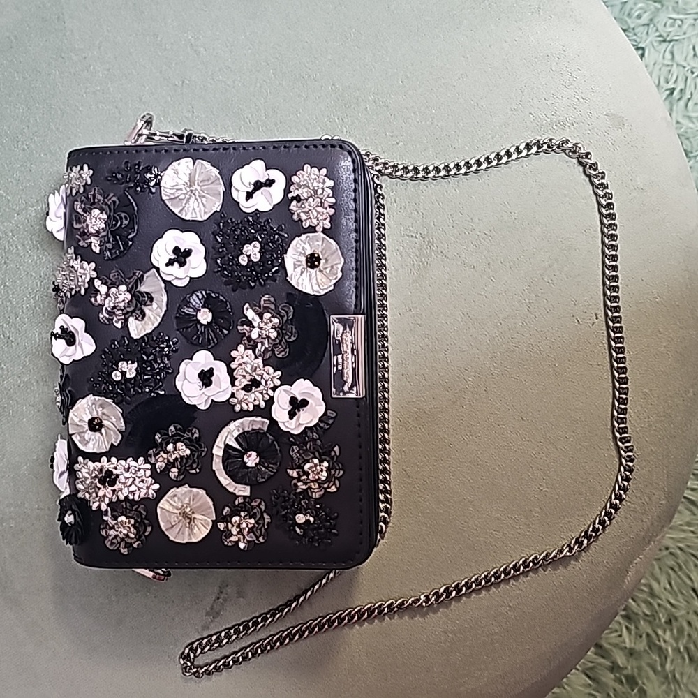 Michael Kors Black Gusset Clutch